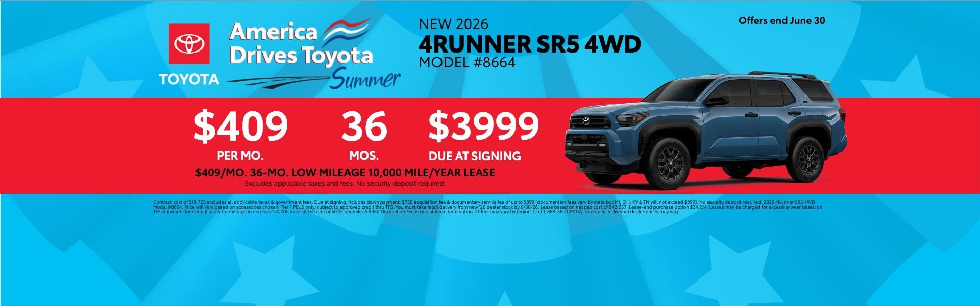 Toyota, 4Runner, Lease